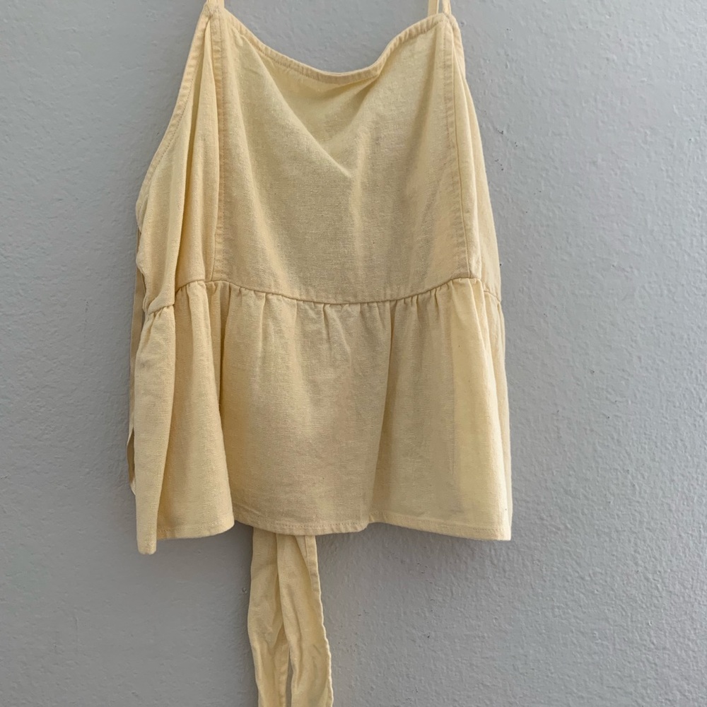 PACSUN PASTEL YELLOW TANK TOP